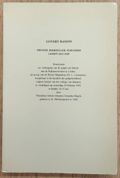 BÖGELS, THEODORUS SIMON JOHANNES GERARDUS.